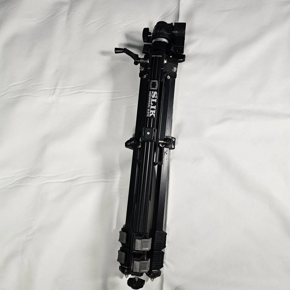 SLIK Universal U-212 Tripod w/ Pan Head PARTS Repair Broken‎ Mount